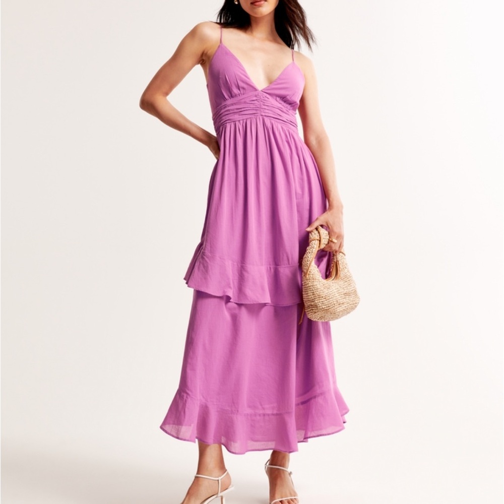 Abercrombieombie Tiered Ruffle Maxi Dress